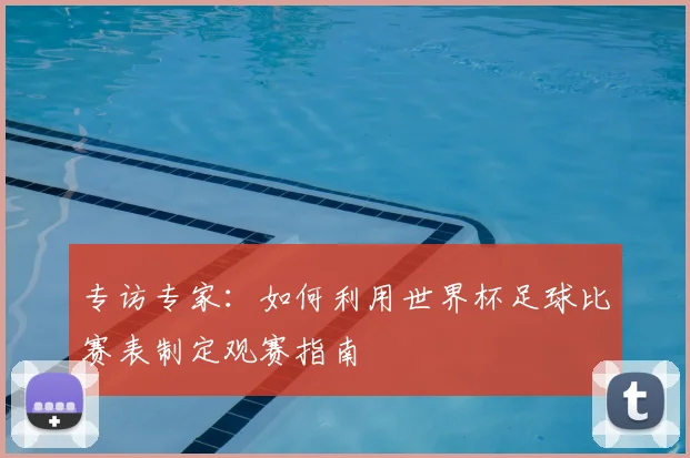 专访专家:如何利用世界杯足球比赛表制定观赛指南